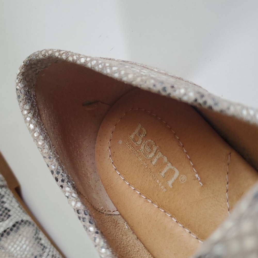 Born Snakeskin Pattern Loafers Size 7M - Picture 9 of 10